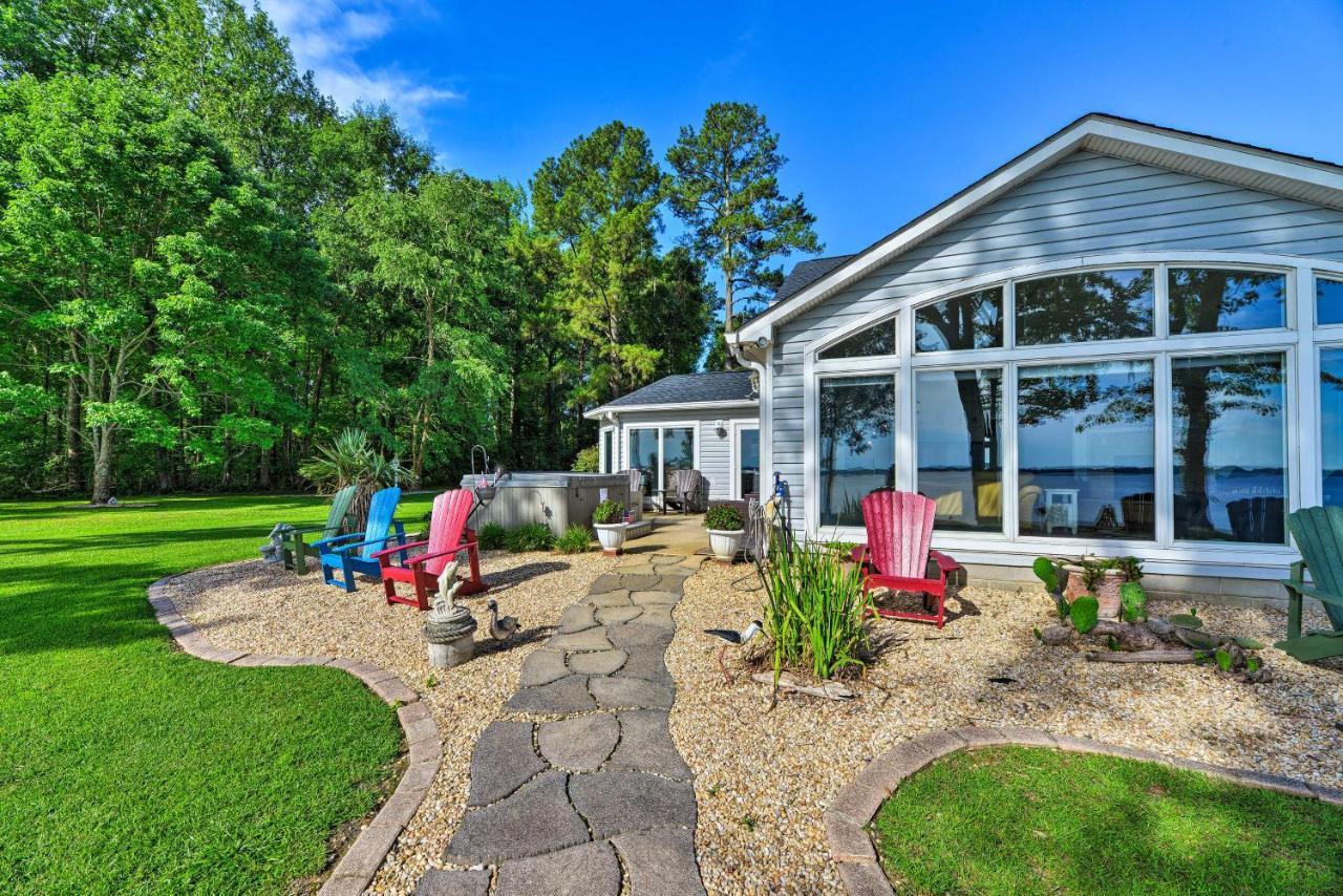 Bayfront Blounts Creek Home Private Beach And Dock! Whichard Beach エクステリア 写真