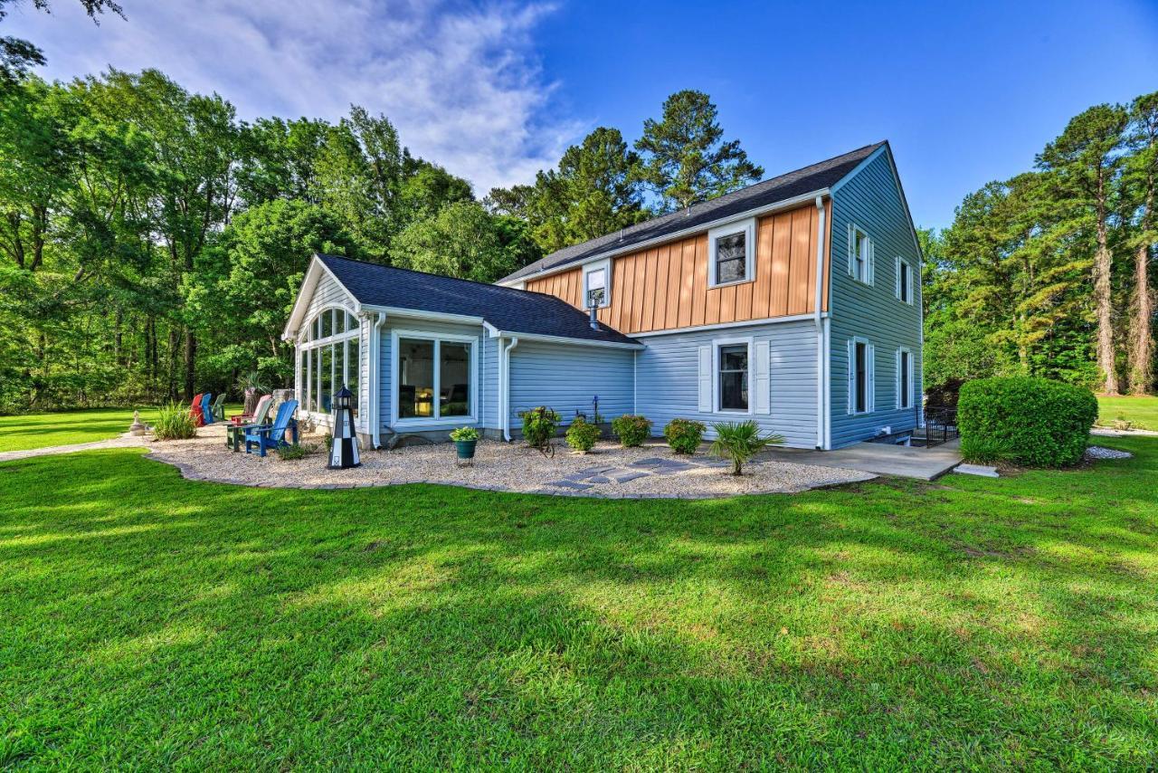 Bayfront Blounts Creek Home Private Beach And Dock! Whichard Beach エクステリア 写真
